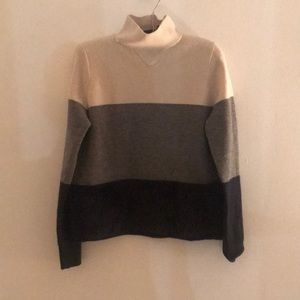 JCREW FAUX FUR BOTTOM SWEATER